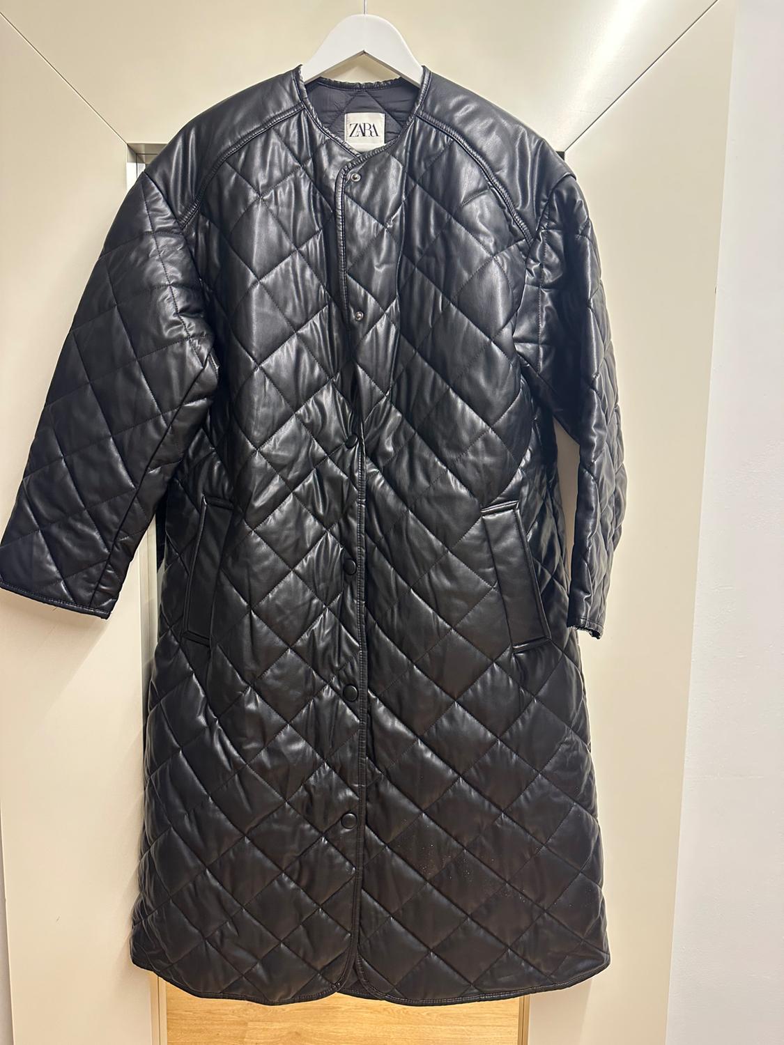 FAUX LEATHER PUFFER JACKET - Image 3