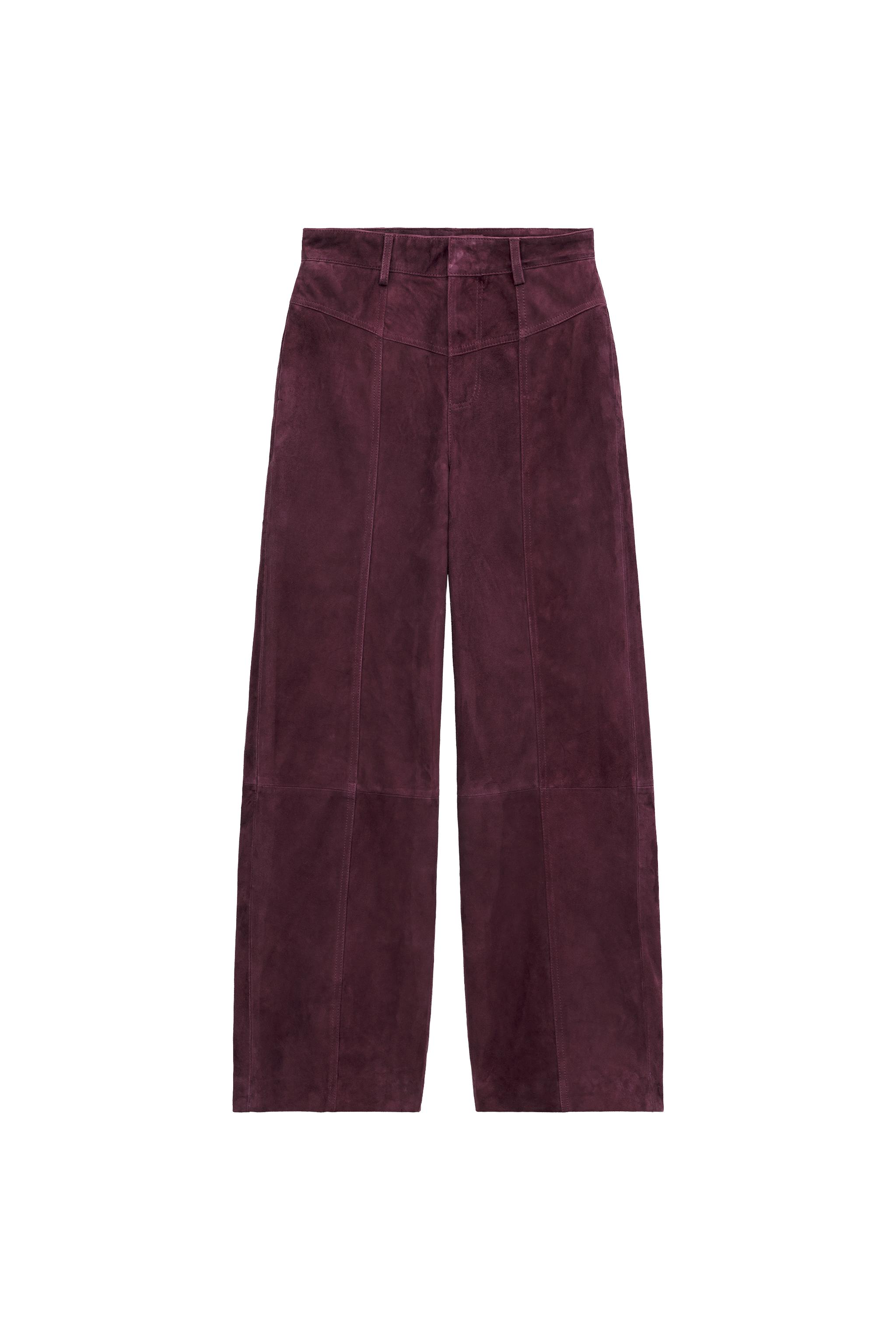 PANTALÓN PIEL ANTE 100% BOLSILLOS ZW COLLECTION