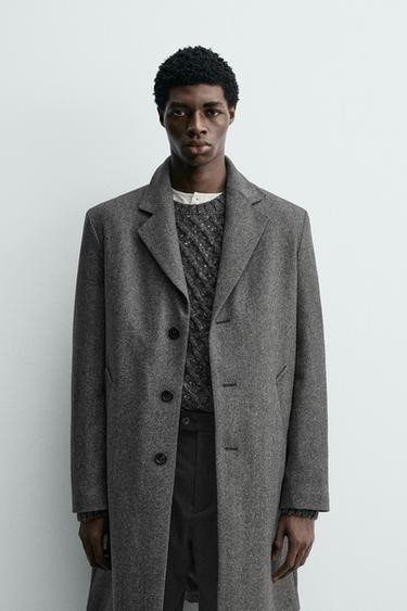 MANTECO® WOOL BLEND COAT - Grey by Zara