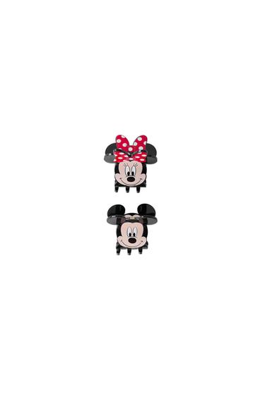 Zara MICKEY AND MINNIE MOUSE © DISNEY TWO-PACK OF HAIR CLIPS - Red