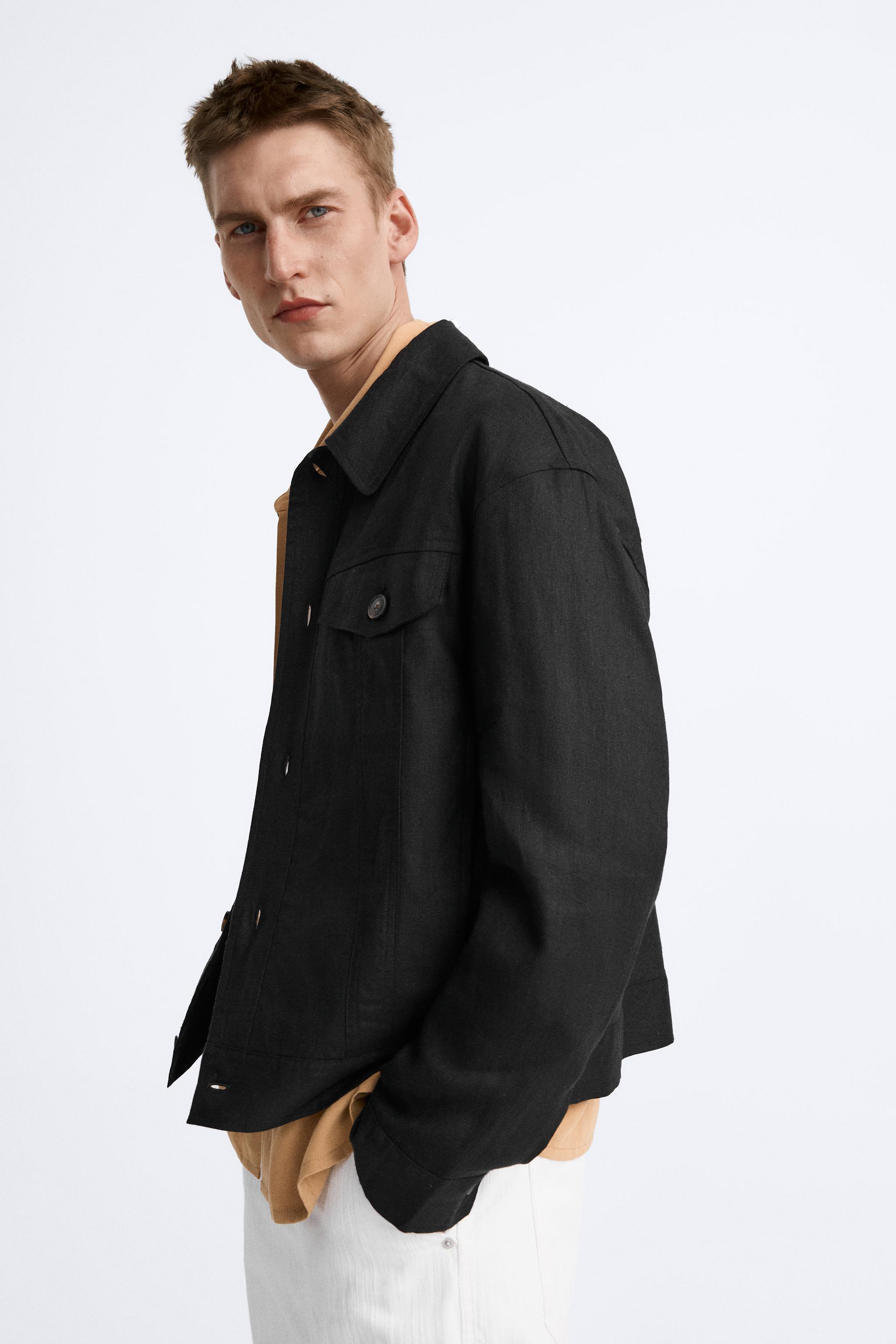 100% LINEN JACKET - Light khaki | ZARA United States