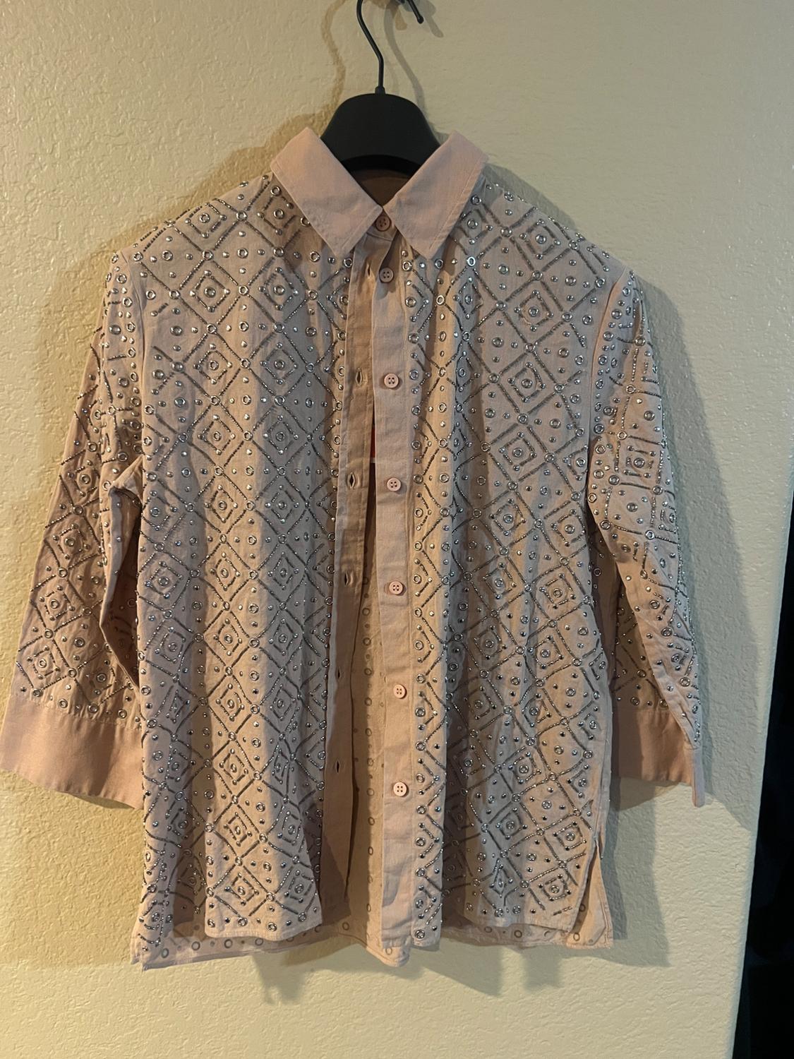 CAMISA BORDADOS ABALORIOS ZW COLLECTION - Image 2