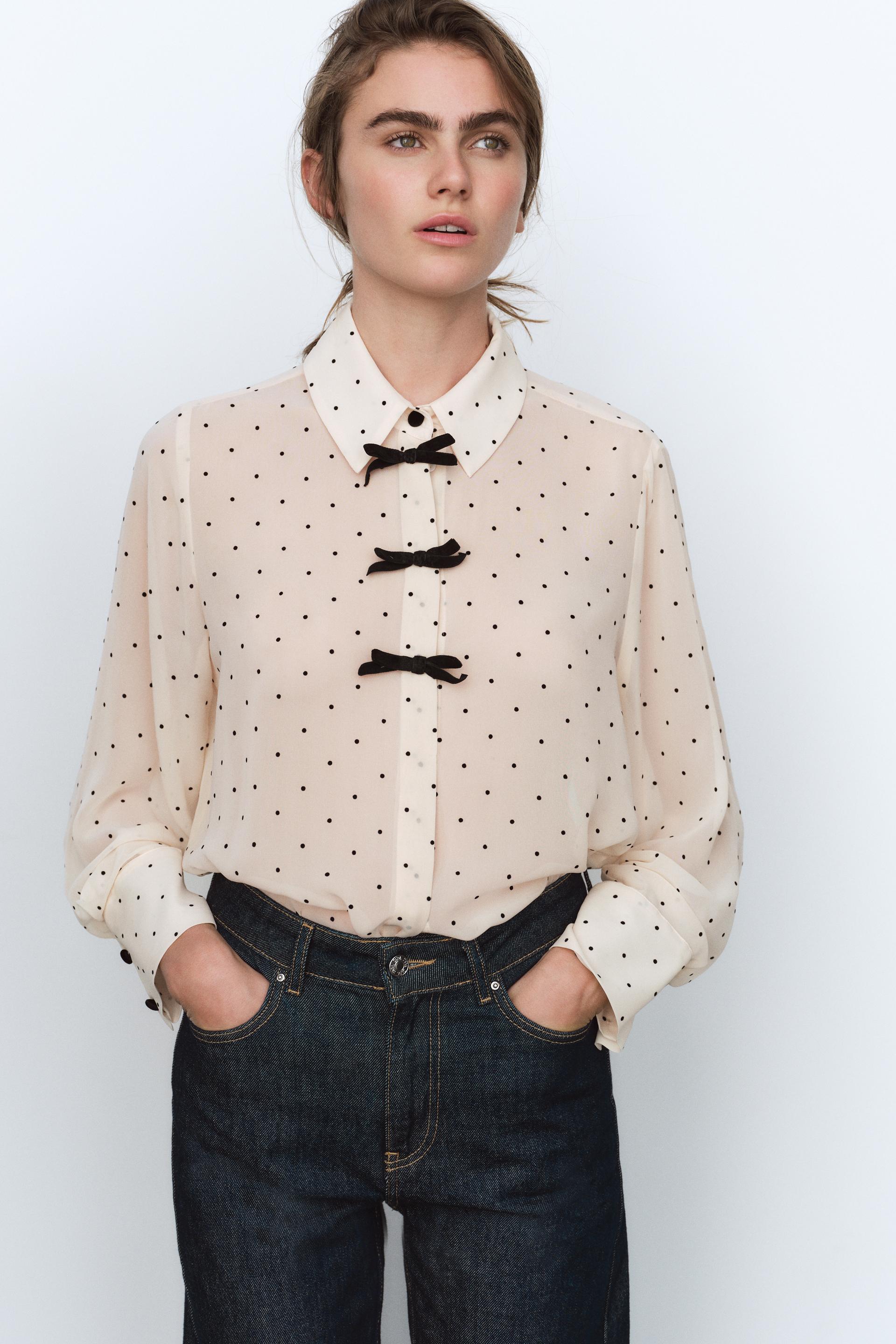 POLKA DOT BOWS SHIRT