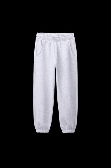 BASIC FLEECE JOGGING TROUSERS - Grey marl by Zara