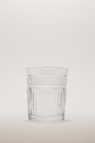Zara RAISED DESIGN GLASS TUMBLER - 990