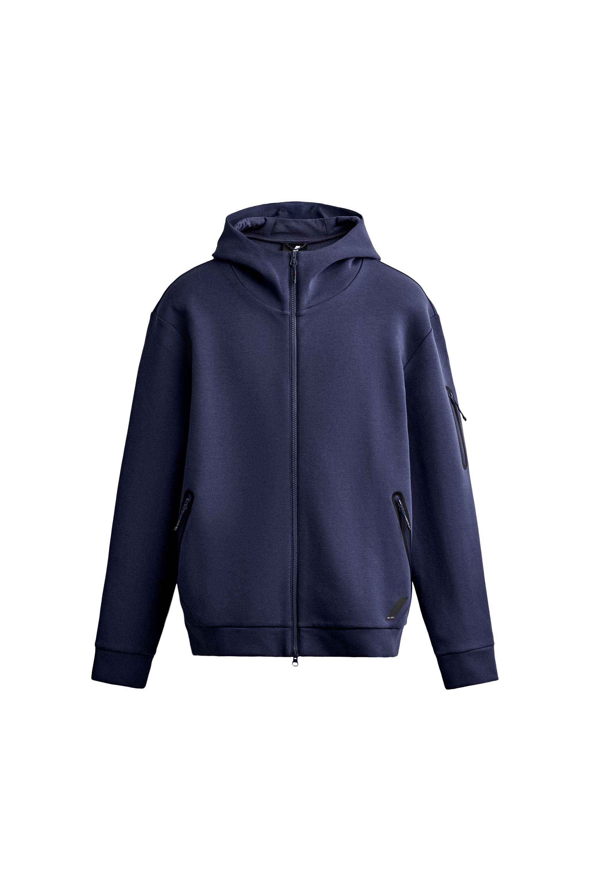 TECHNICAL ZIP-UP HOODIE - Cornflower blue | ZARA United States