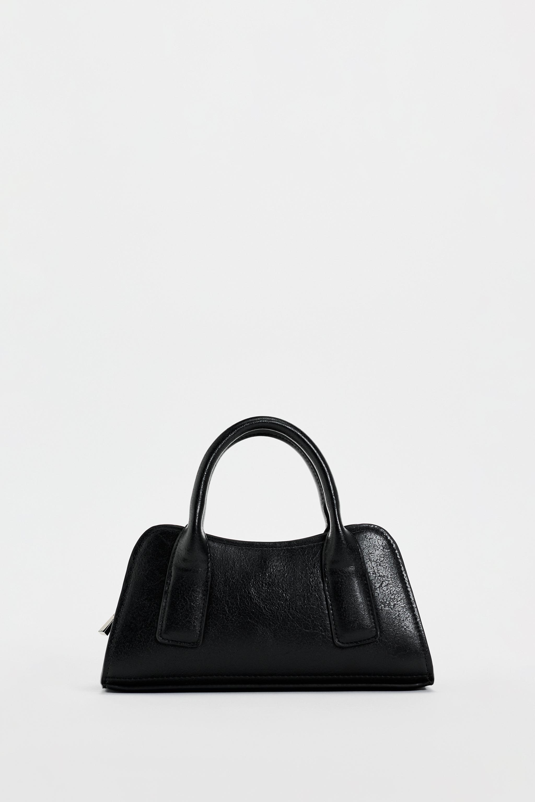 Zara black city bag sale