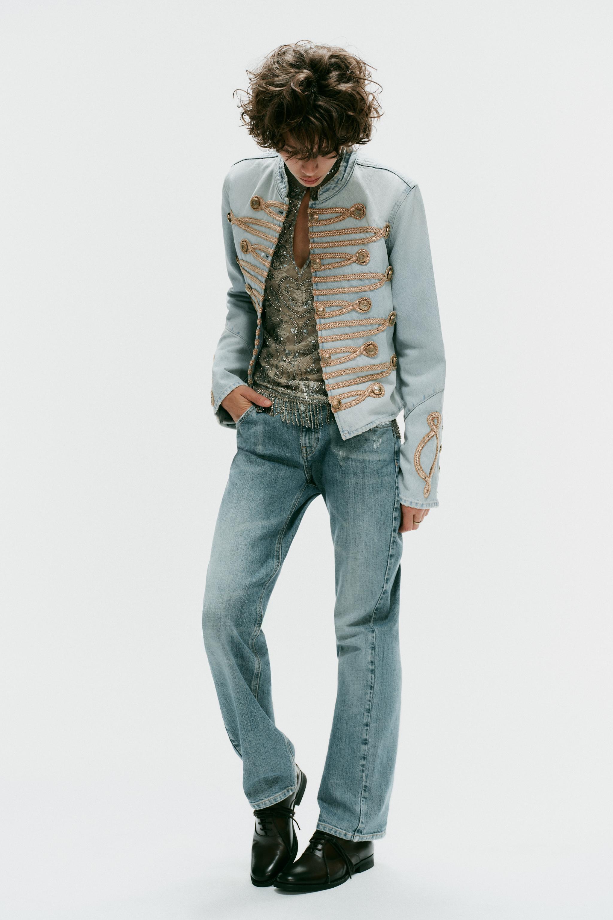 TRF DENIM BUTTON JACKET