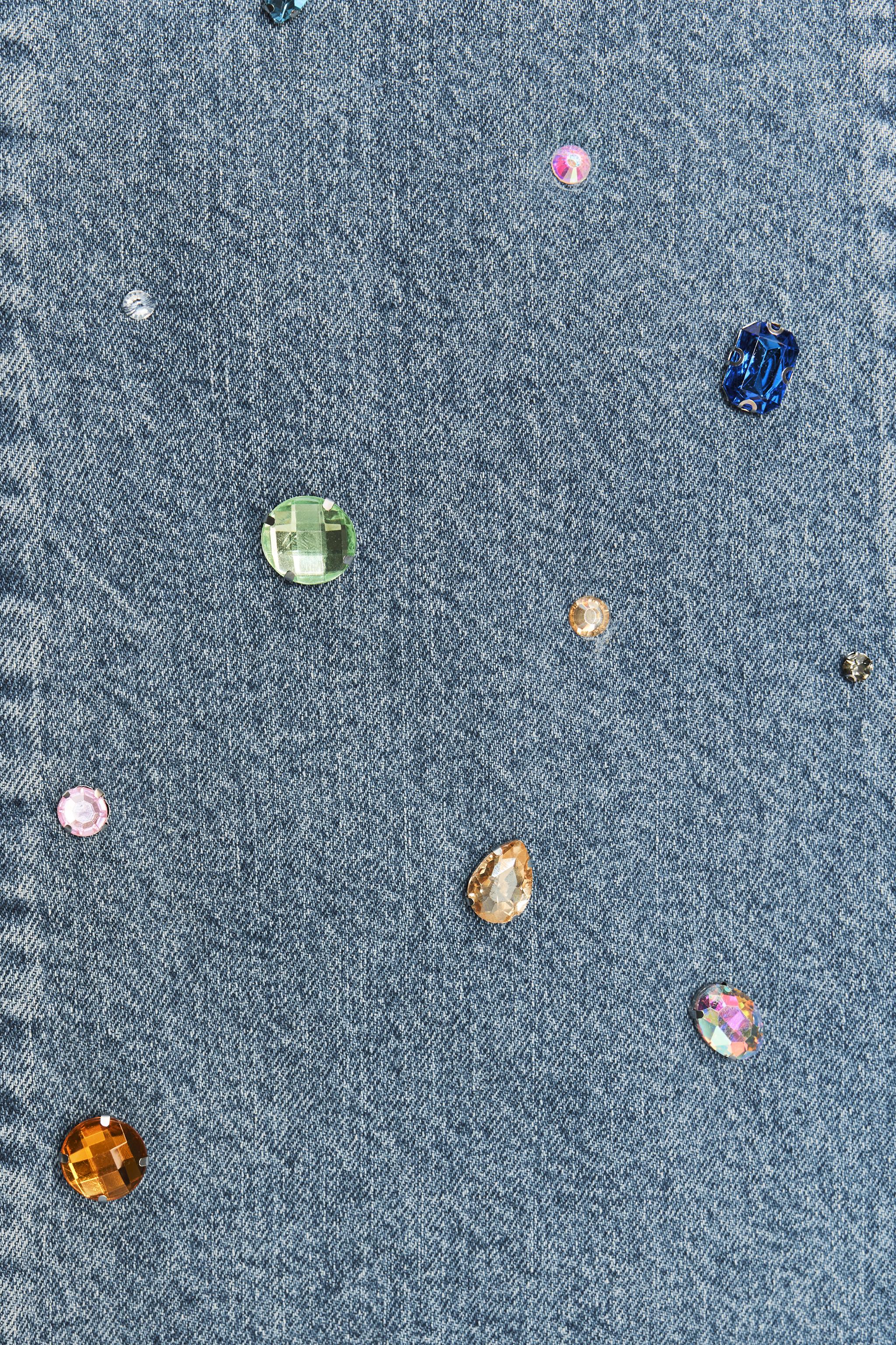TRF JEWEL DENIM DRESS - Light blue | ZARA United States
