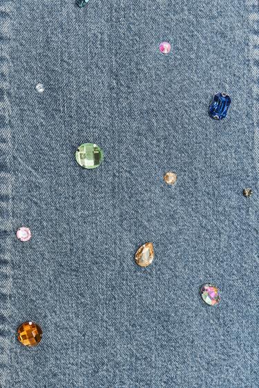 ROBE EN JEAN TRF BIJOUX - Bleu clair de Zara - Image 4