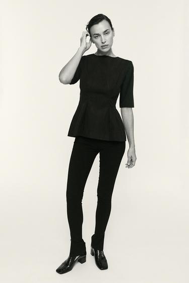 LEGGINGS TIRO MEDIO ZW COLLECTION - Negro de Zara - Imagen 0