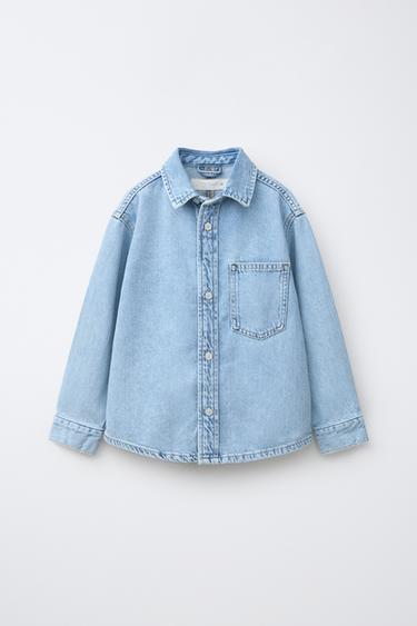 CAMISA DENIM - Azul de Zara - Imagen 0