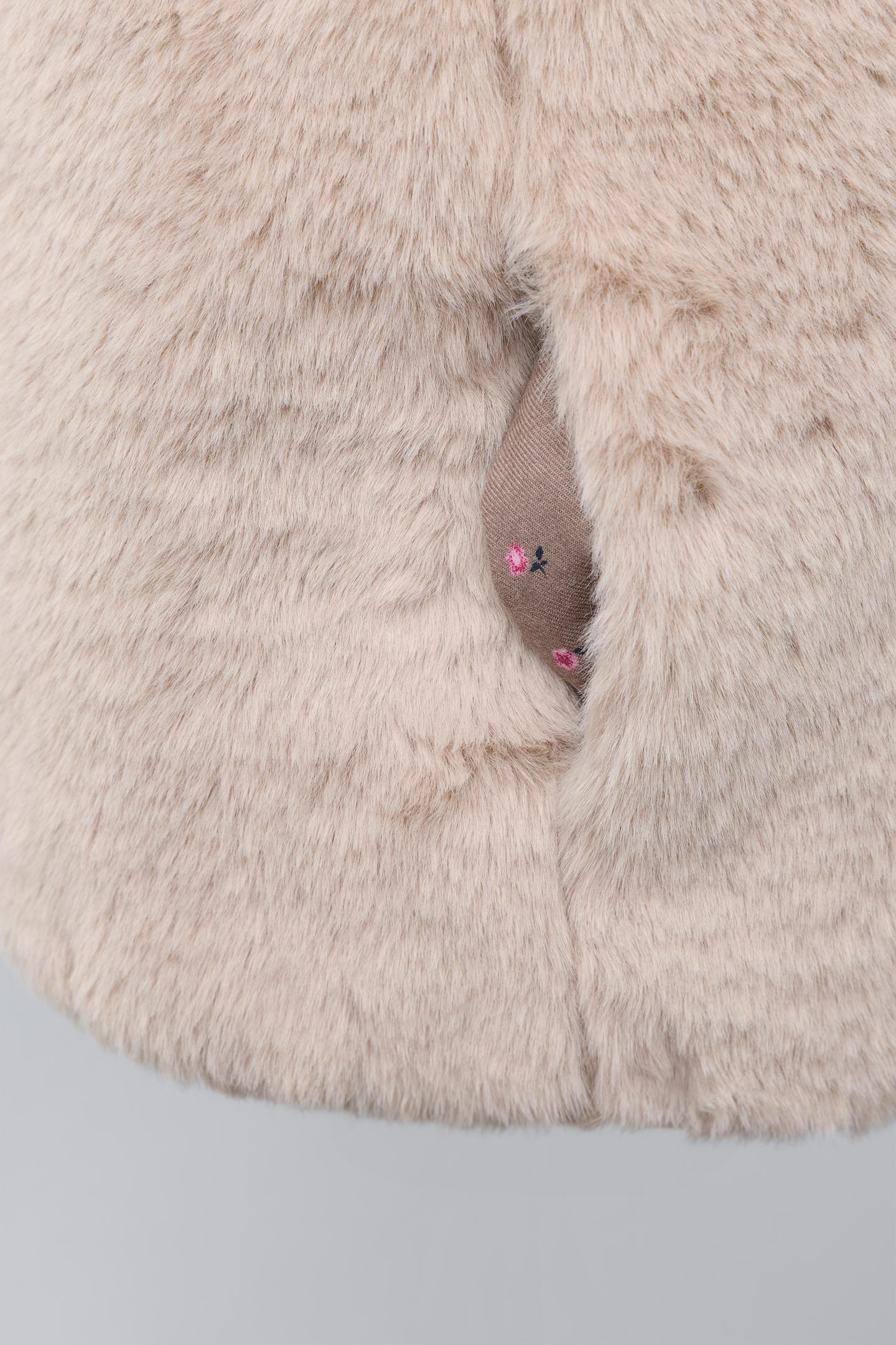 Детский жилет Zara Faux Fur Vest, цвет: Серо-коричневый коричневый — фото 6