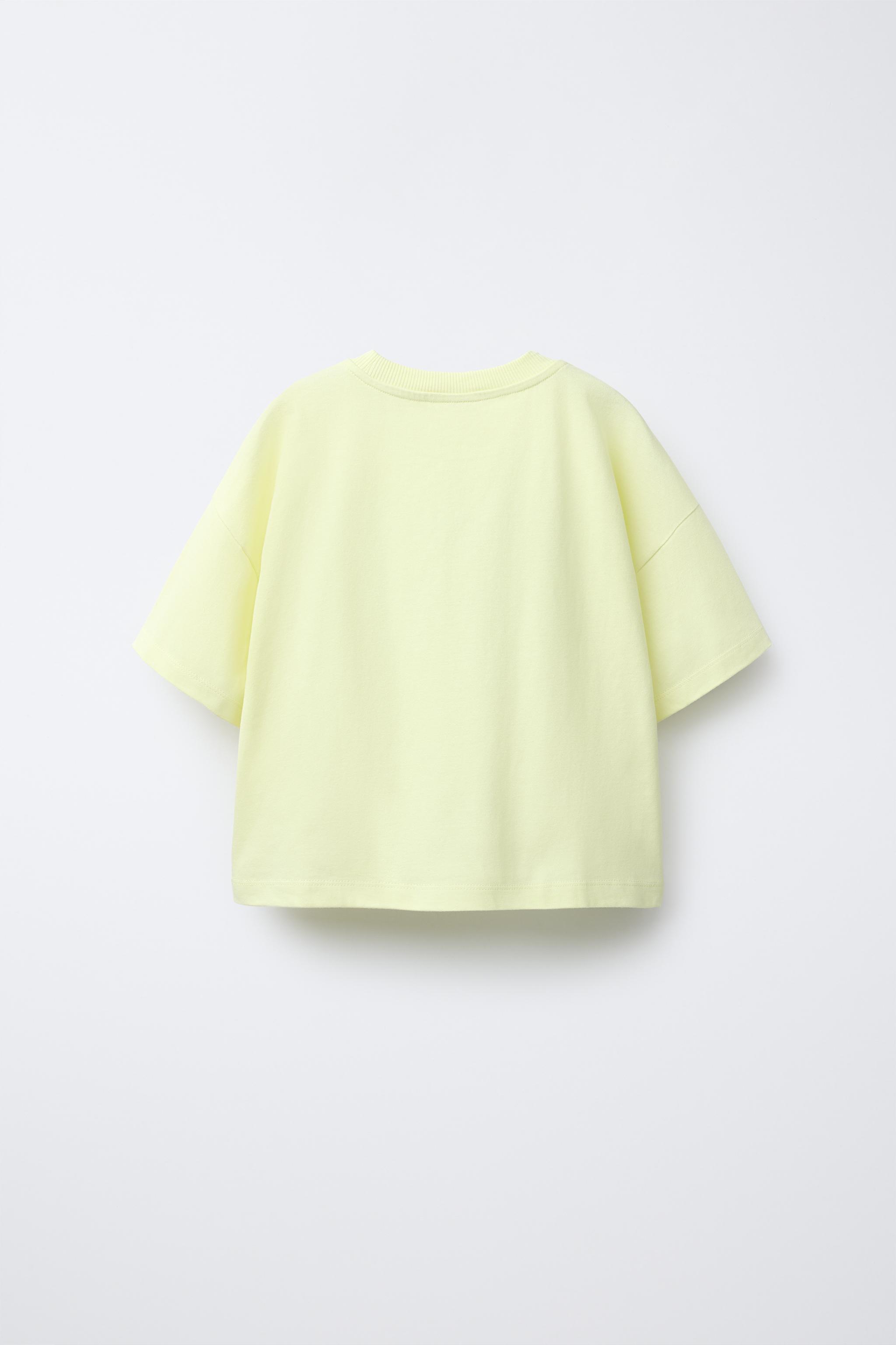 テキストプリントTシャツ - 濃青 | ZARA Japan / 日本