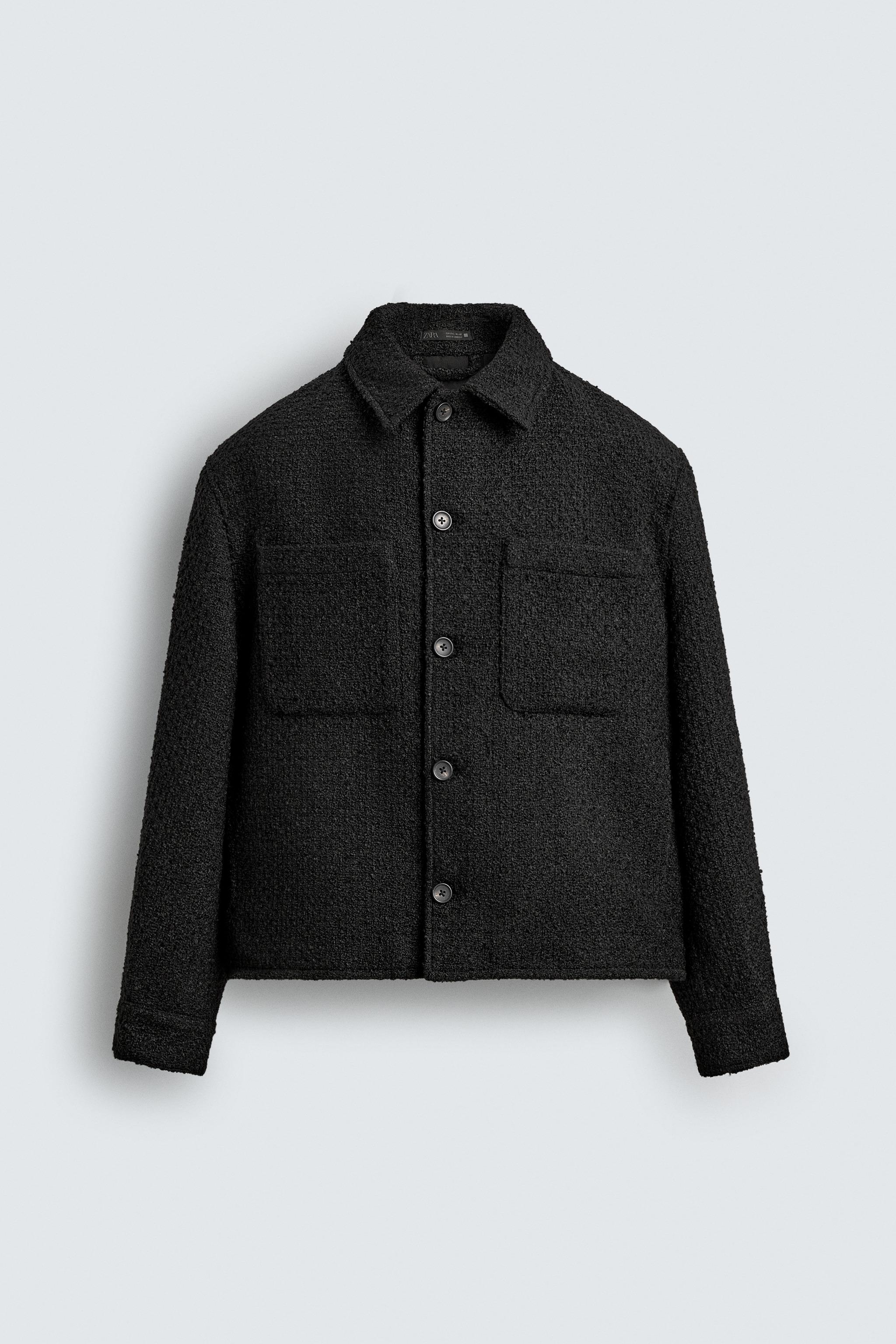 TEXTURED POCKET OVERSHIRT