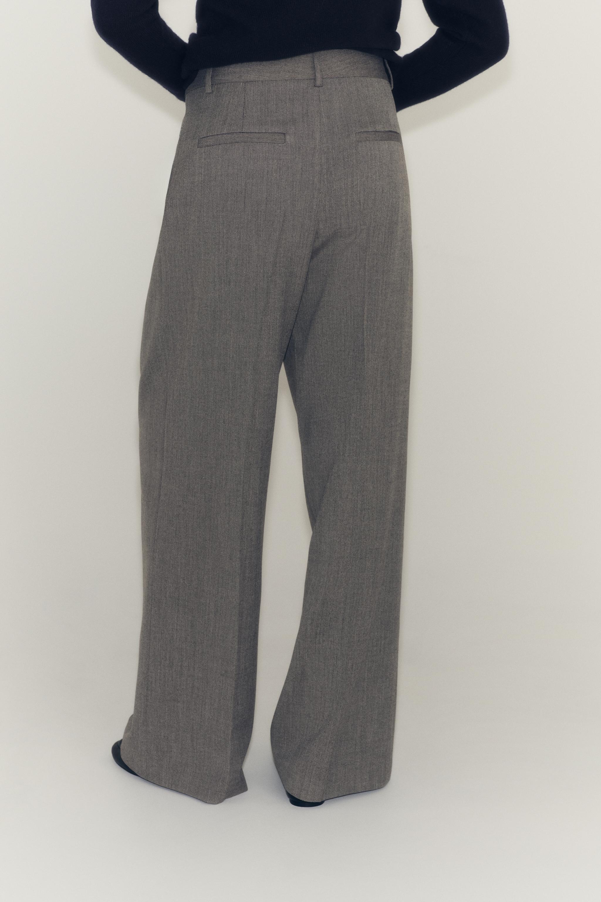 Женские брюки Zara ZW COLLECTION DARTED POCKET PANTS — фото 4