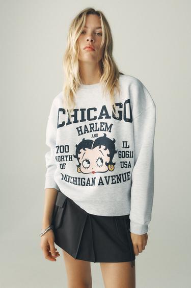 SUDADERA ESTAMPADA BETTY BOOP© - Gris vigoré de Zara