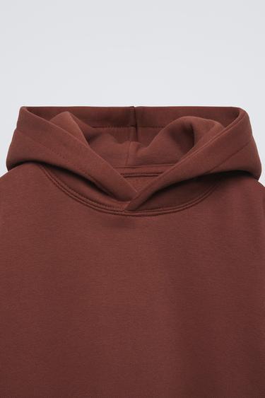 PLAIN SWEATSHIRT - Dark burgundy by Zara - Image 3