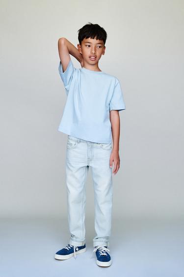 STRAIGHT-LEG JEANS - Blue by Zara