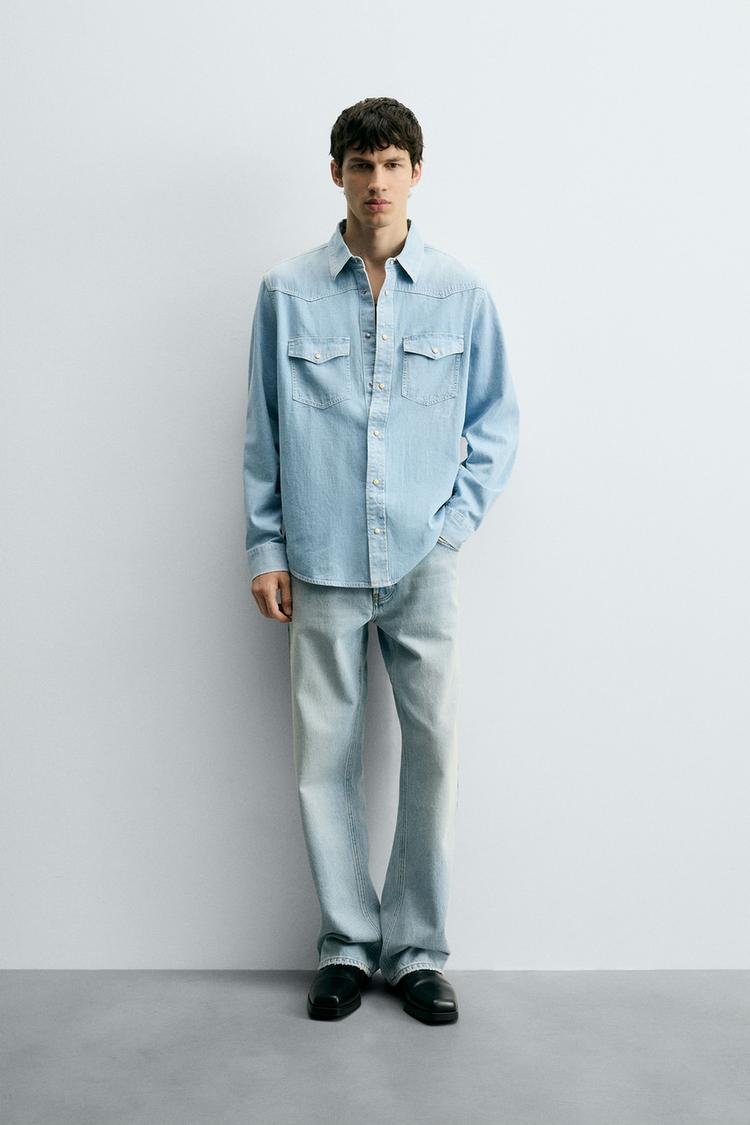 Zara Online Camisas Vaqueras Hombre Zara Marca Zara Camisa