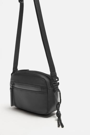 SAC BANDOULIÈRE EFFET GOMME - Noir de Zara - Image 2