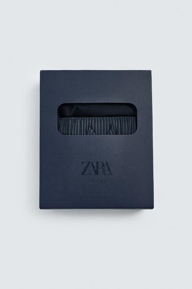 КОМПЛЕКТ СВОБОДНА ПИЖАМА С КОНТРАСТНИ ЕЛЕМЕНТИ - Морскосин от Zara