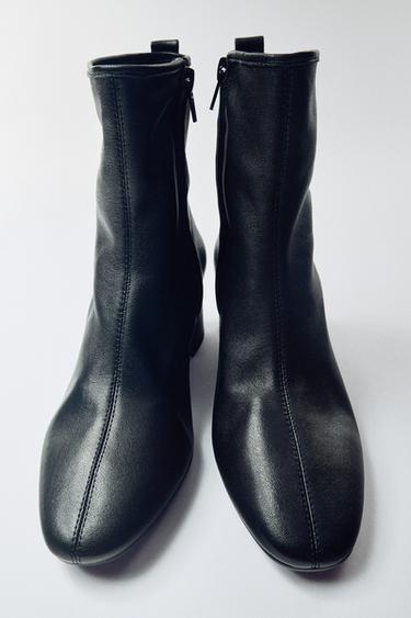 STIVALETTO TACCO PELLE SOFT - Nero di Zara