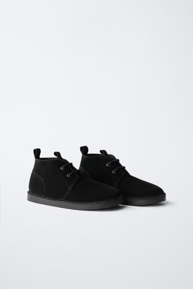 LINED LEATHER BOOTS - Black by Zara
