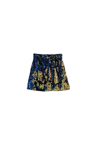 SEQUINNED MINI SKIRT