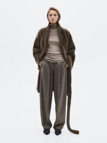 Pull à col montant en maille 100 % cachemire - LIMITED - Vison de Zara - Image 0