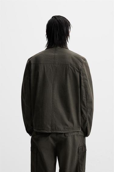 FADED TECHNICAL JACKET - Khaki by Zara - Image 2