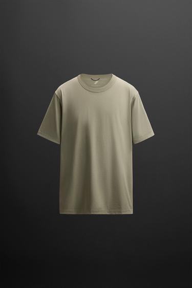 RELAXED FIT TRAININGS-T-SHIRT - Graugrün von Zara
