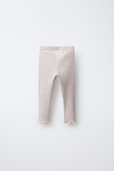 LEGGING CÔTELÉ SOFT TOUCH - Sable clair de Zara - Image 2