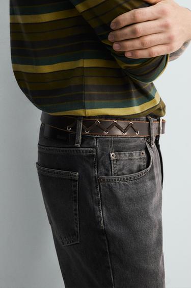 LIMITED EDITION CONTRAST ROPE BELT - Leather by Zara - Image 2
