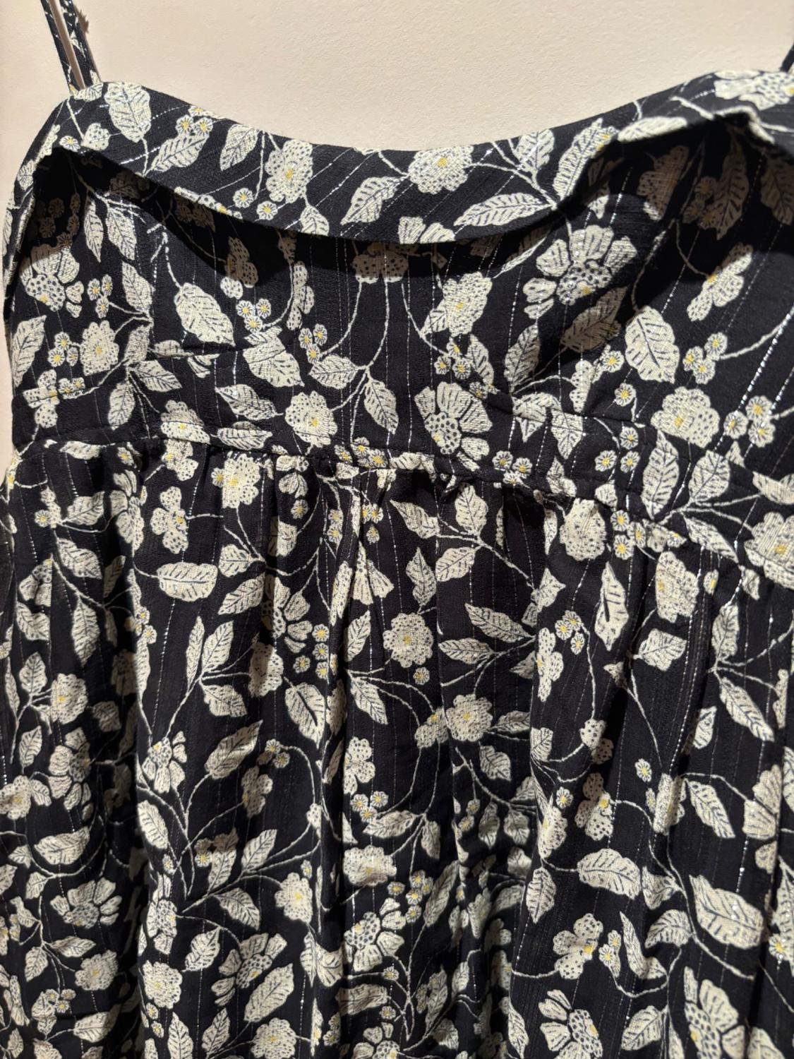 PRINTED JUMPSUIT WITH METALLIC THREAD - Image 4