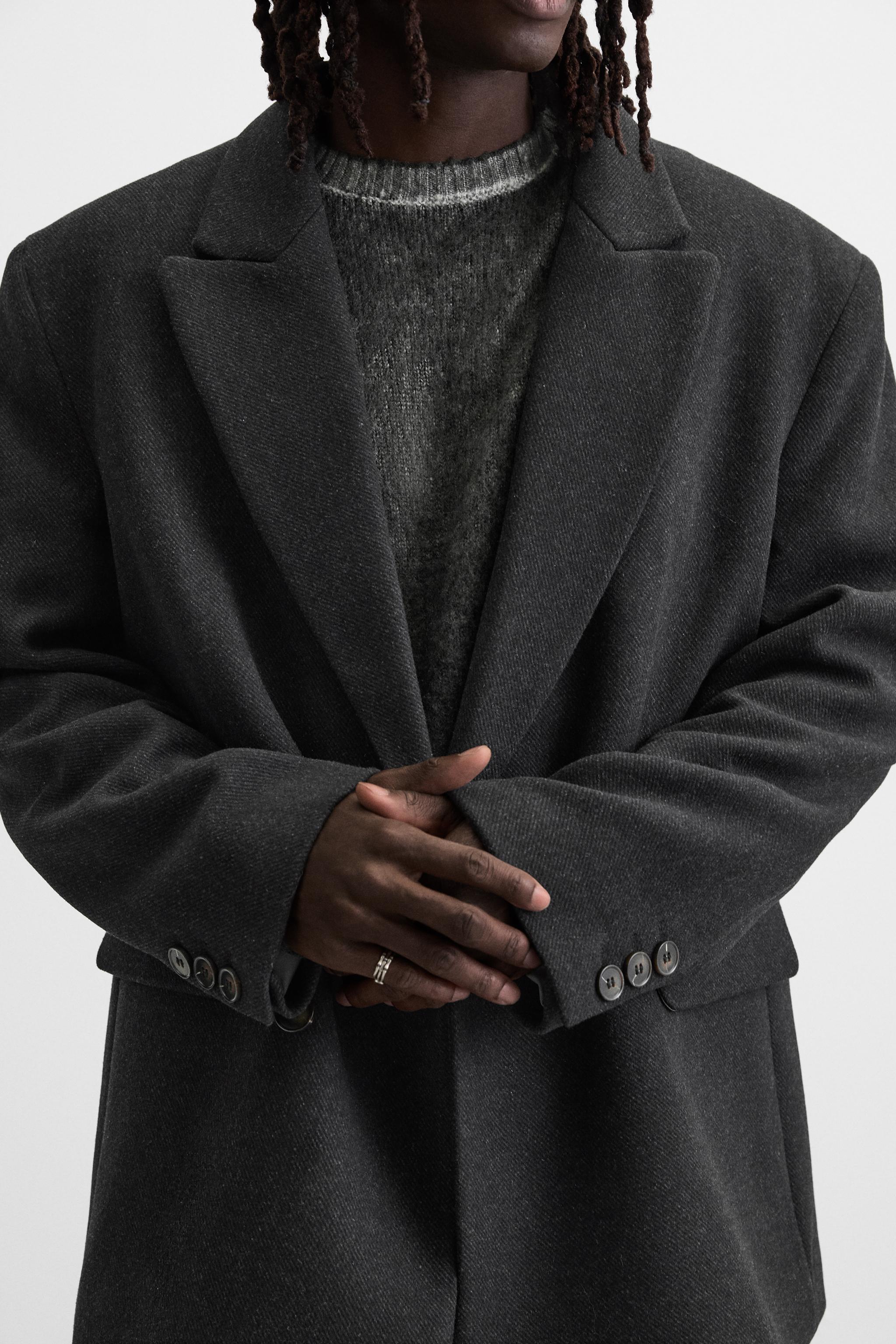 ショートコート - チャコールグレー | ZARA Japan / 日本