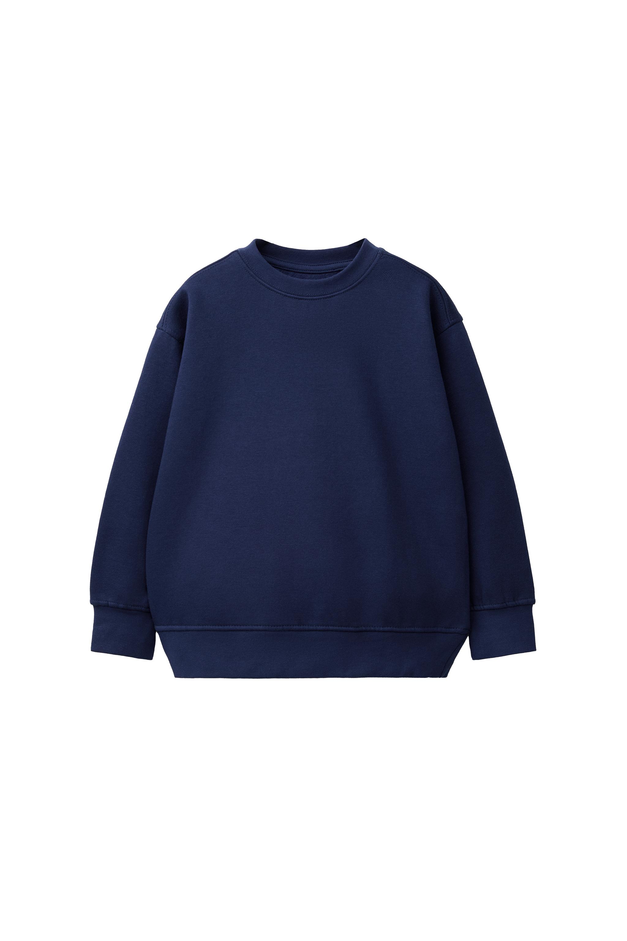 BASIC TEXT AND LABEL SWEATSHIRT - Blue | ZARA United States