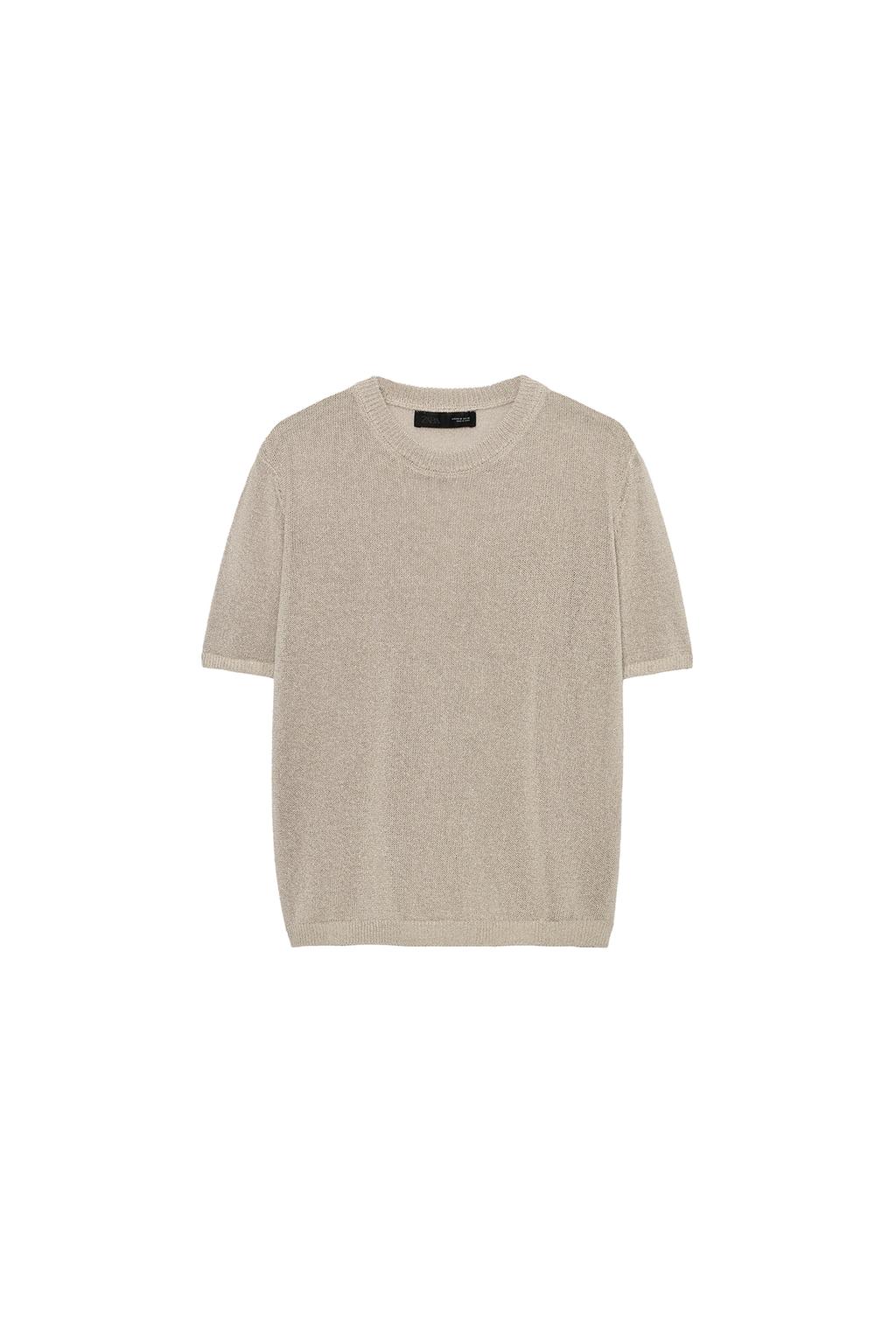SHORT SLEEVE KNIT TOP - image 3