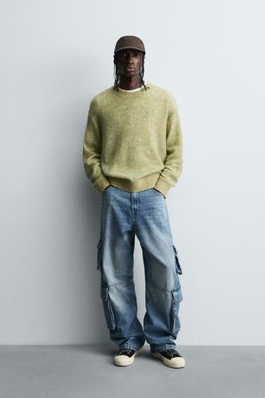 PULL EN MAILLE DÉGRADÉ - Vert pomme de Zara - Image 0