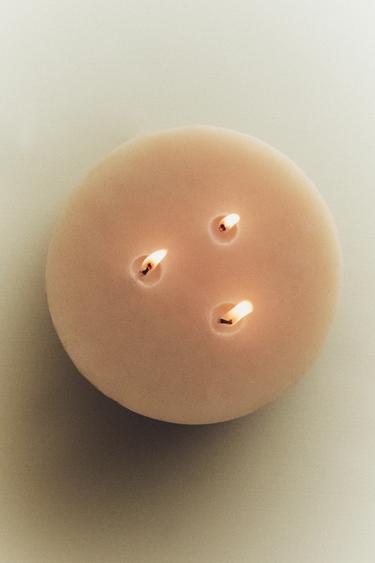 Zara LARGE DECORATIVE CANDLE - Cream
