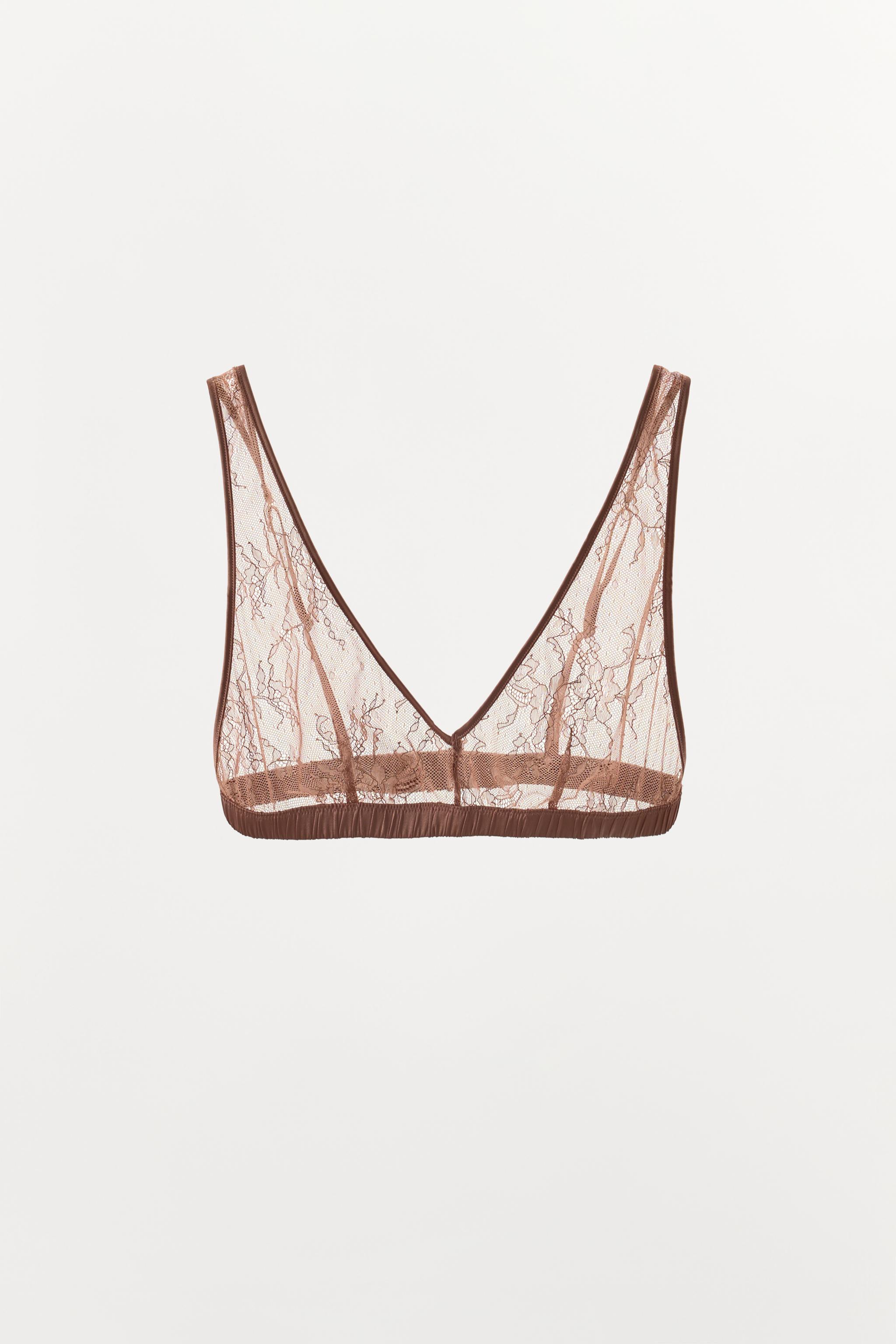 LACE BRA — Pale pink