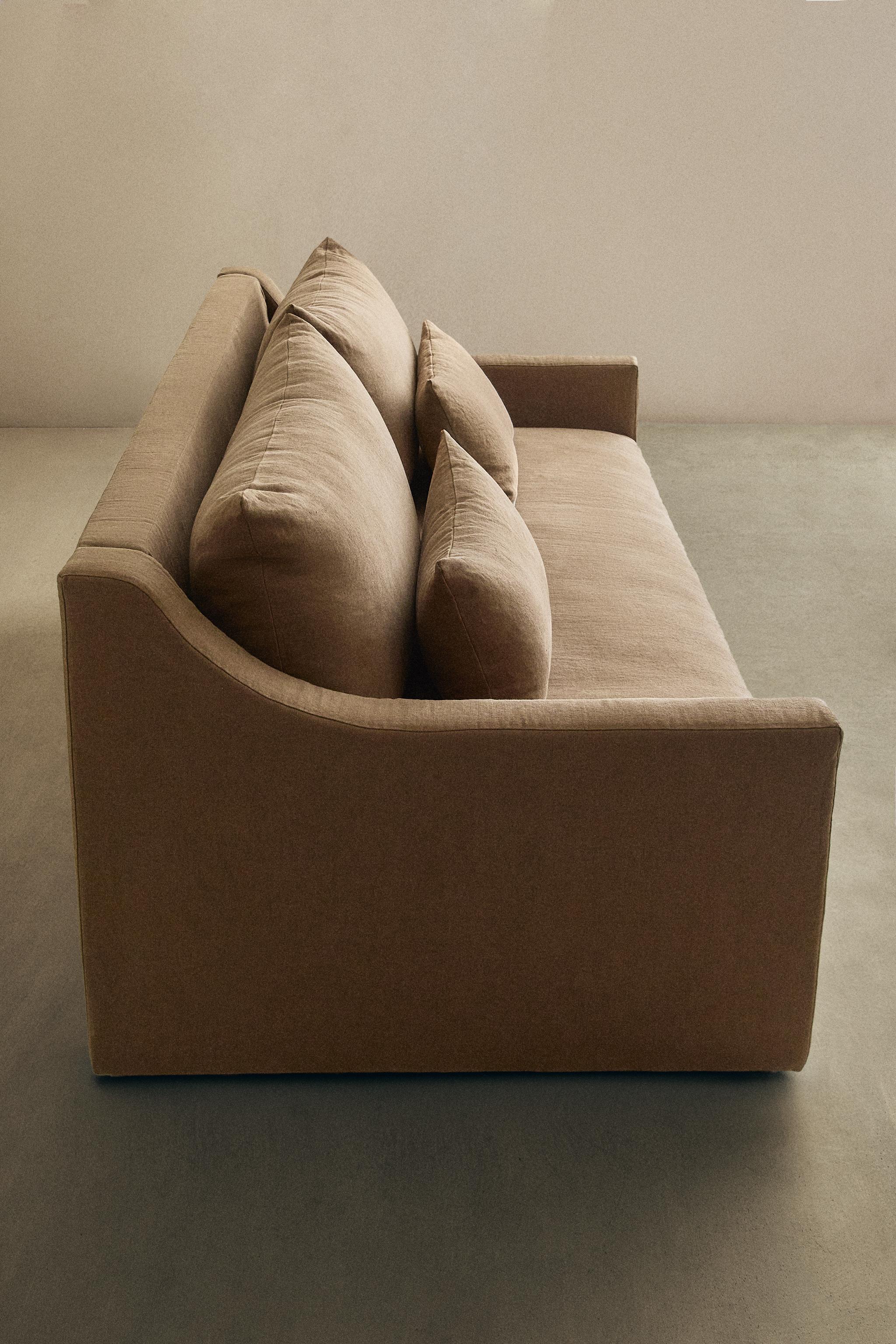 WASHED LINEN COUCH - Light beige | ZARA United States