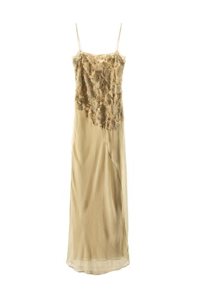 Dress Georgette Lace Relief