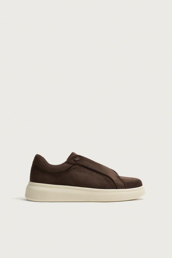 Zara CASUAL SNEAKERS - Brown - Image 0