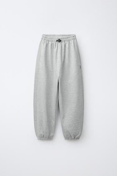 BALLOON PLUSH TROUSERS - Grey marl by Zara