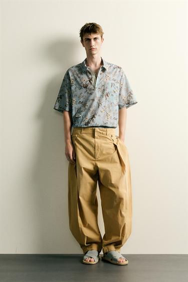 Zara PLTD BLLN PNT - taupe brown