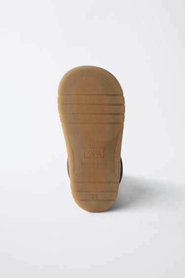 BOTTES EN CUIR BAREFOOT - Gris de Zara - Image 7