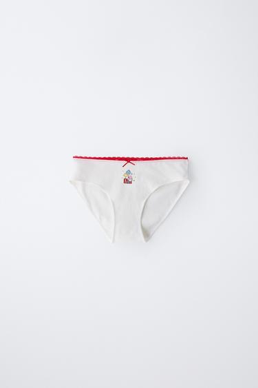 AGES 6-14 / THREE-PACK OF HELLO KITTY © SANRIO BRIEFS - Ecru / Red by Zara - Image 2