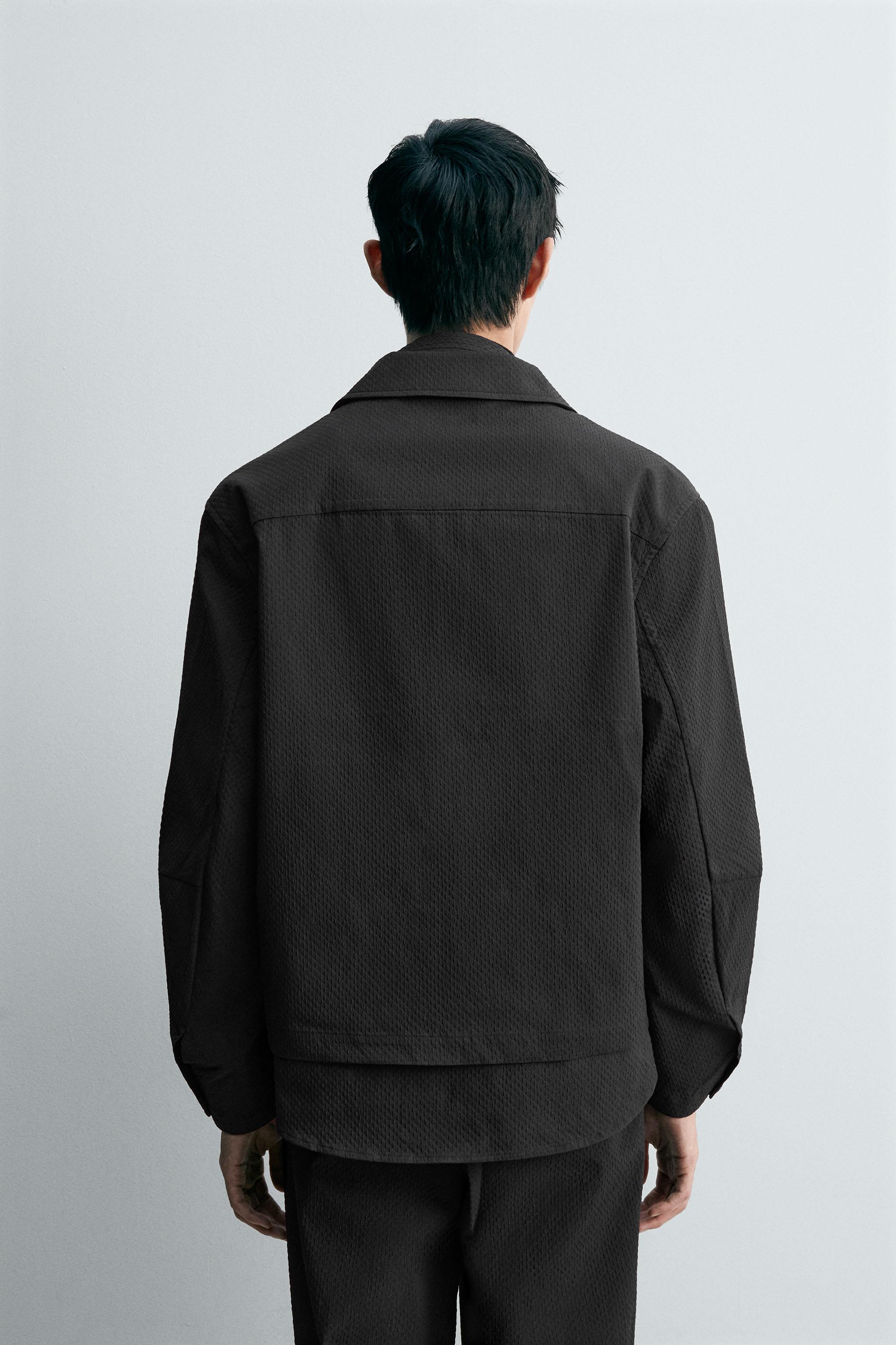 ボリオリ⭐️チェックジャケット‼️48⭐️破格‼️ 6W SOCCER CORDUROY OVERSIZE NOTCHED LAPEL JACKET(M Black): S