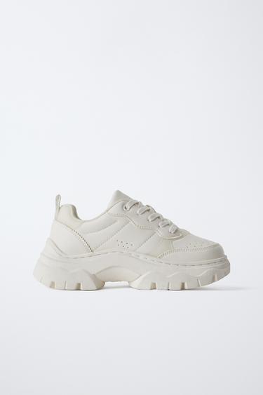 ZAPATILLA DEPORTIVA PISO VOLUMEN - Blanco de Zara